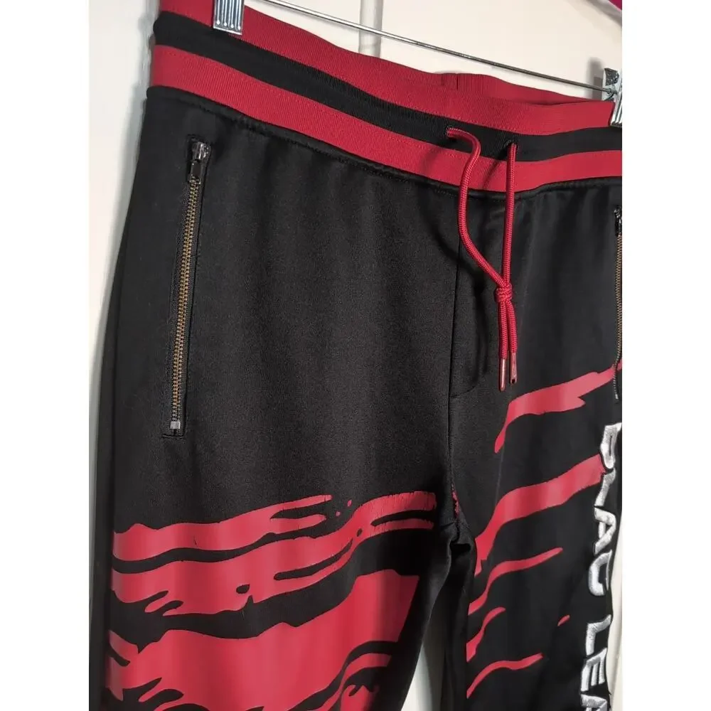 Blac Leaf Splatter Joggers Embroidered Men's L Paintball Logo Skater (960) - Picture 6 of 11